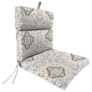 44 in. L x 22 in. W x 4 in. T Outdoor Chair Cushion in Rave Grey