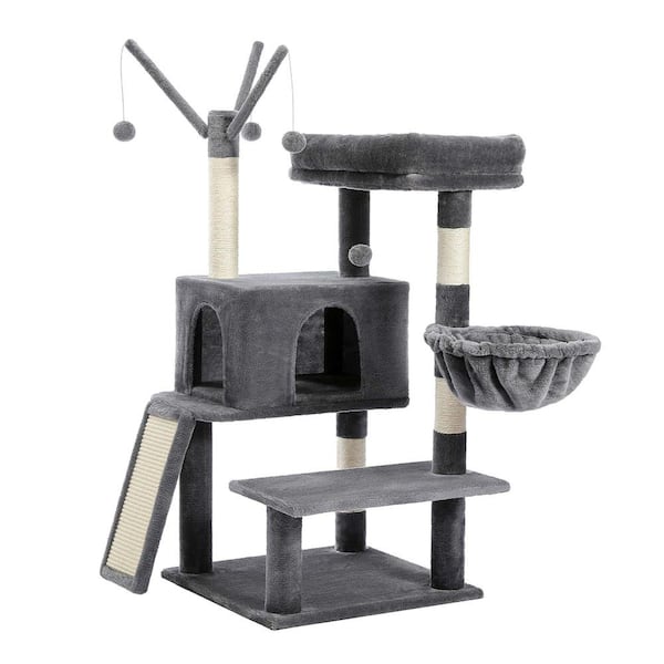 Foobrues Large Condo Cat Tree Whirligig Toy Hammock Scratching Board