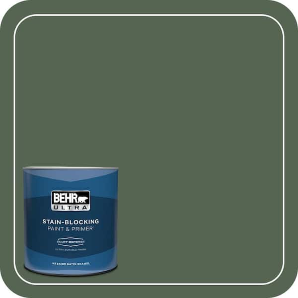 BEHR ULTRA 1 qt. Home Decorators Collection #HDC-WR15-11 Deep Emerald Extra Durable Satin Enamel Interior Paint & Primer