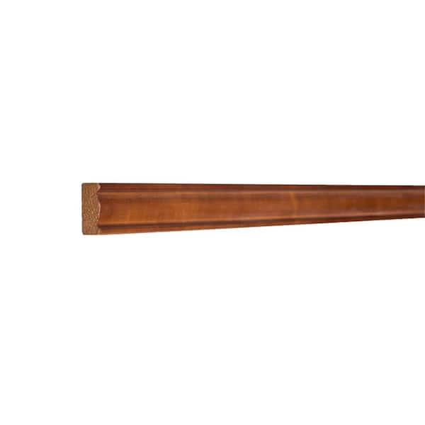 Cambridge Series 96 in. W x 0.75 in. D x 0.75 in. H Light Rail Molding Cabinet Filler in Chestnut