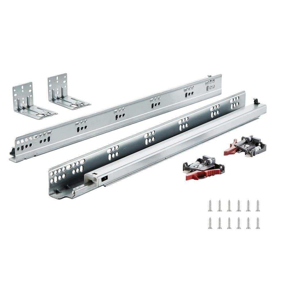 10 Pairs of 21 in. Silver Steel Drawer Bottom Side Mount Rails 100 lbs. Heavy Duty Steel Track Drawer Slides 2025 Update price history on PriceWatchPro