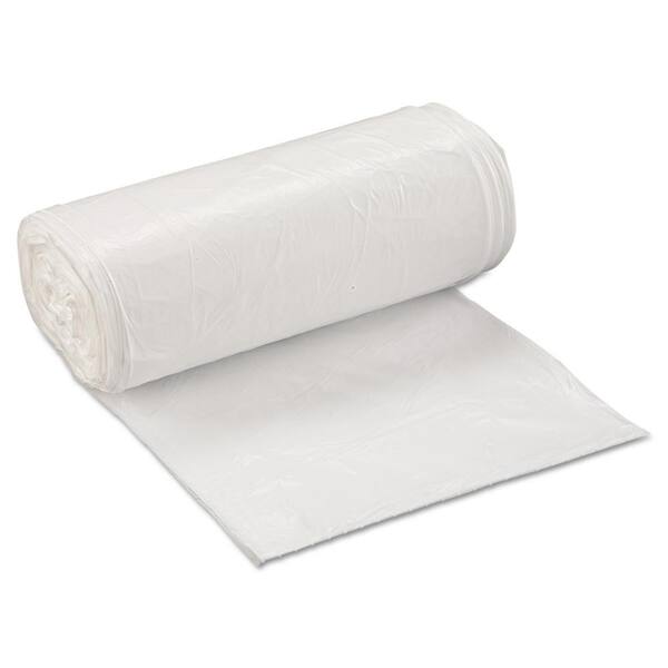Inteplast Low-Density Trash Can Liner, 24 x 32, 16 Gallon, .5mil, White, 50/Roll, 10 Rolls/Carton