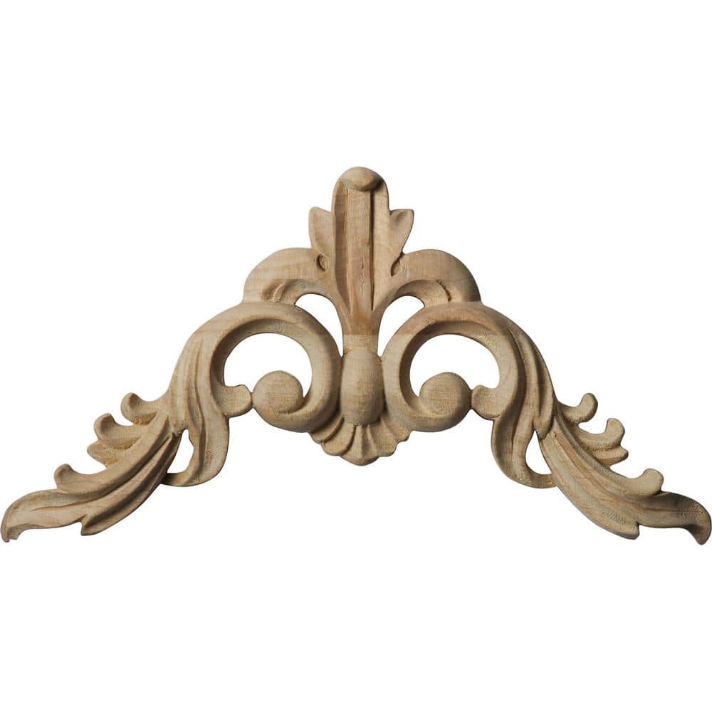 Alder Wood Small Monique Corner Applique 4.5" x 4.5"