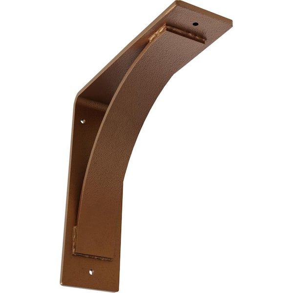Ekena Millwork 3 in. x 10 in. x 10 in. Hammered Copper Morris Steel Bracket