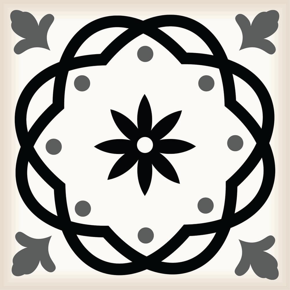 Black B7 5 in. x 5 in. Vinyl Peel and Stick Tile (24 Tiles, 4.17 sq. ft./Pack) price history on PriceWatchPro