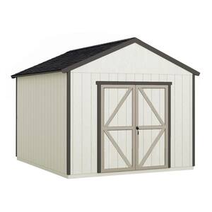 Installed All Weather 12 ft. W x 12 ft. D Wood Shed with Black Shingles (144 sq. ft.)