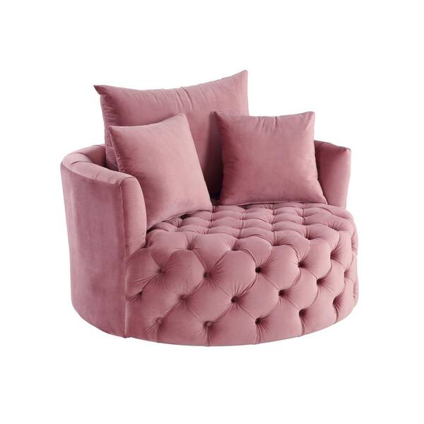 pink swivel cuddle chair