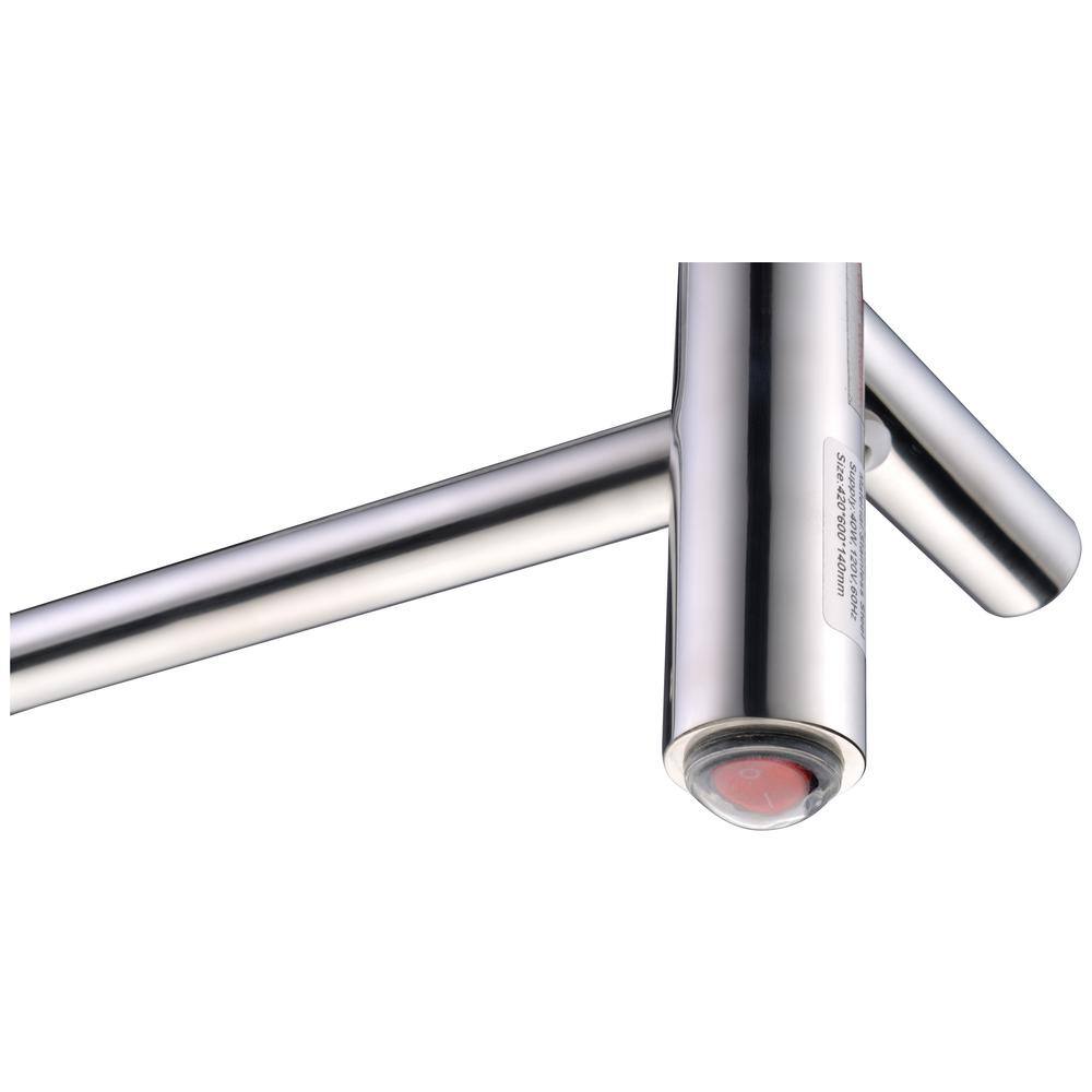 Polished Chrome Stainless Steel Wall Mounted Towel Warmer