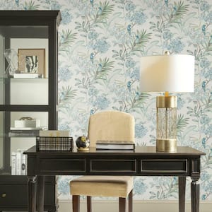 60.75 sq. ft. Handpainted Songbird Wallpaper