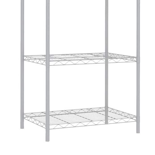 Home Basics Wire Heavy Duty 2-Tier Utility (21-in W x 13.75-in D x