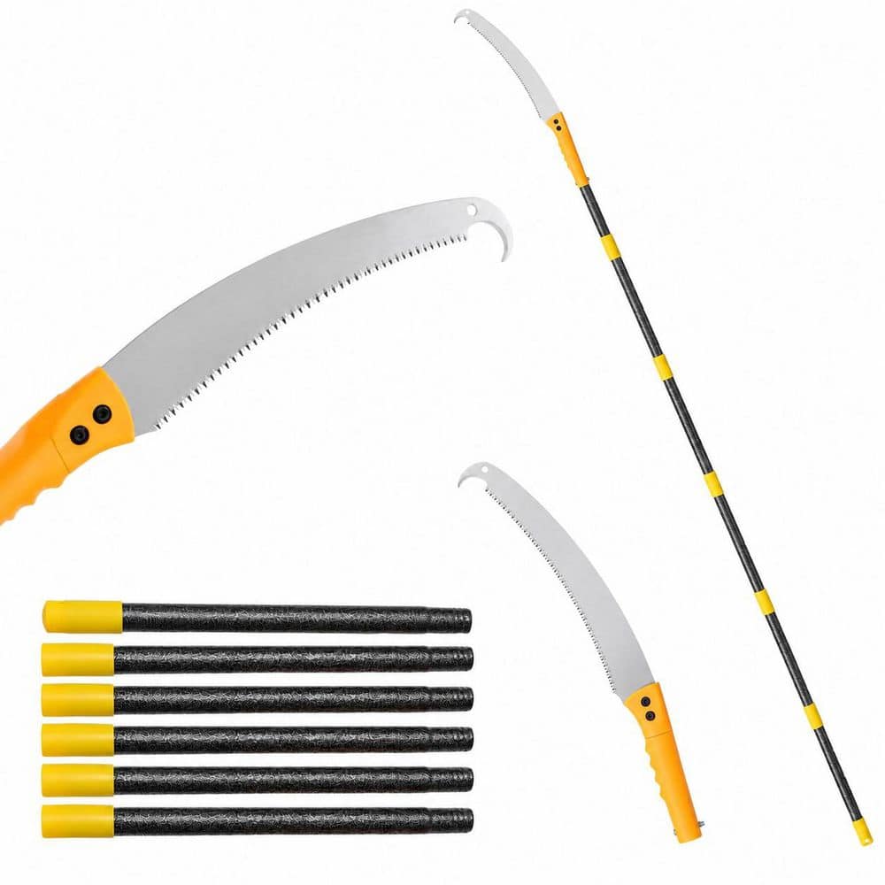 15.7 in. Carbon Steel Blade Pruning Saw, 15.2FT Manual Pole Saw for High Reach Tree Trimming, Push-Pull Cutter price history on PriceWatchPro