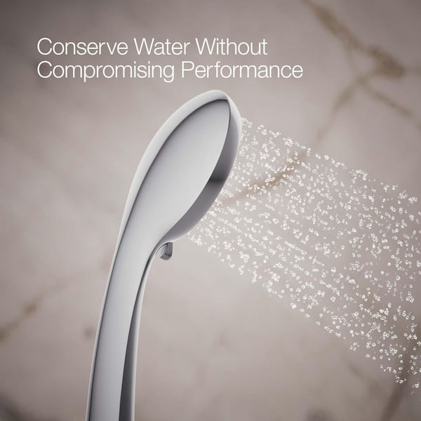 KOHLER Awaken B90 3-Spray Wall Mount Handheld Shower Head with 2.5 GPM in Polished Chrome