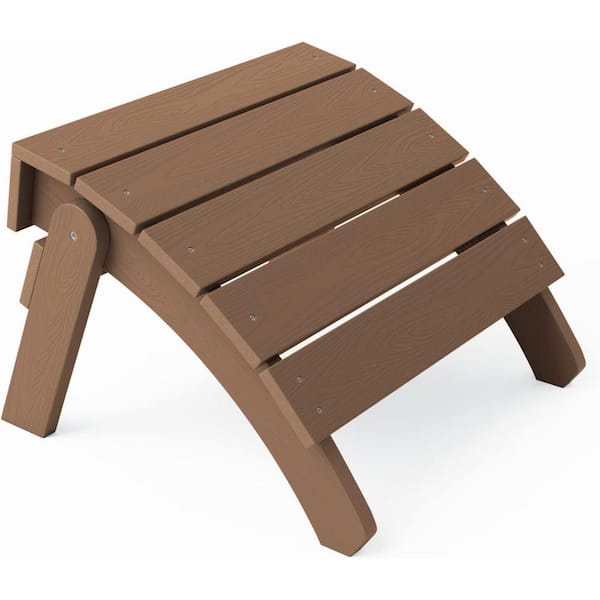 Mximu Teak Plastic Classic Outdoor Folding Adirondack Ottoman