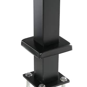 Cable Railing Post 42 in.x 2 in. x 2 in. Steel Level Deck Railing Post without Holes SUS304 Stainless Steel Cable Rail