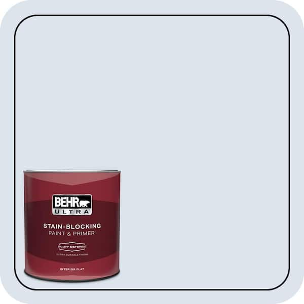 BEHR ULTRA 1 qt. #600C-1 Mystic Light Extra Durable Flat Interior Paint & Primer