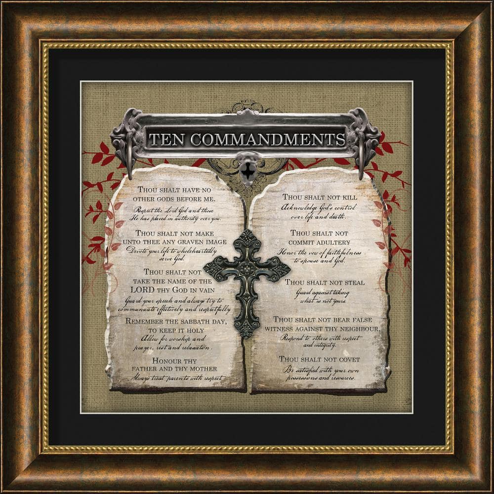 Gifts of Ministry Ten Commandments By Carpentree Framed Art