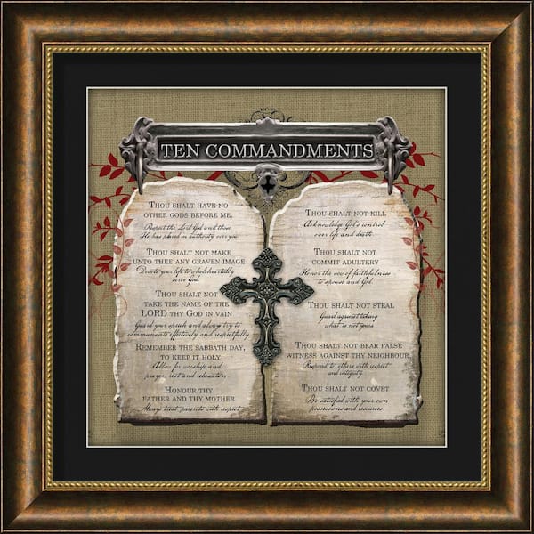 Unbranded Gifts of Ministry "Ten Commandments" By Carpentree Framed Art