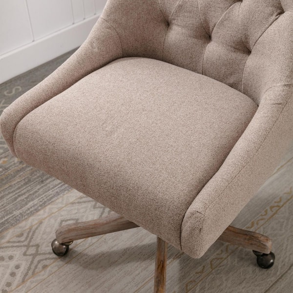 Desk chair best sale upholstered swivel