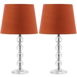 ARTIVA Classic Cordinates 24-inch Brushed Steel Table Lamps with High  Quality Hammered Glass Shades (2-Piece) 9478TX - The Home Depot