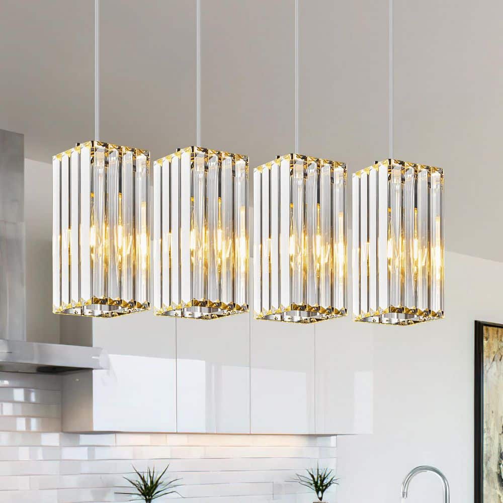 STYLED　40形2550ルーメン　YTNW40N1 ZHLWIN Home Lighting 40-Watt 4-Lights Chrome Mini Crystal