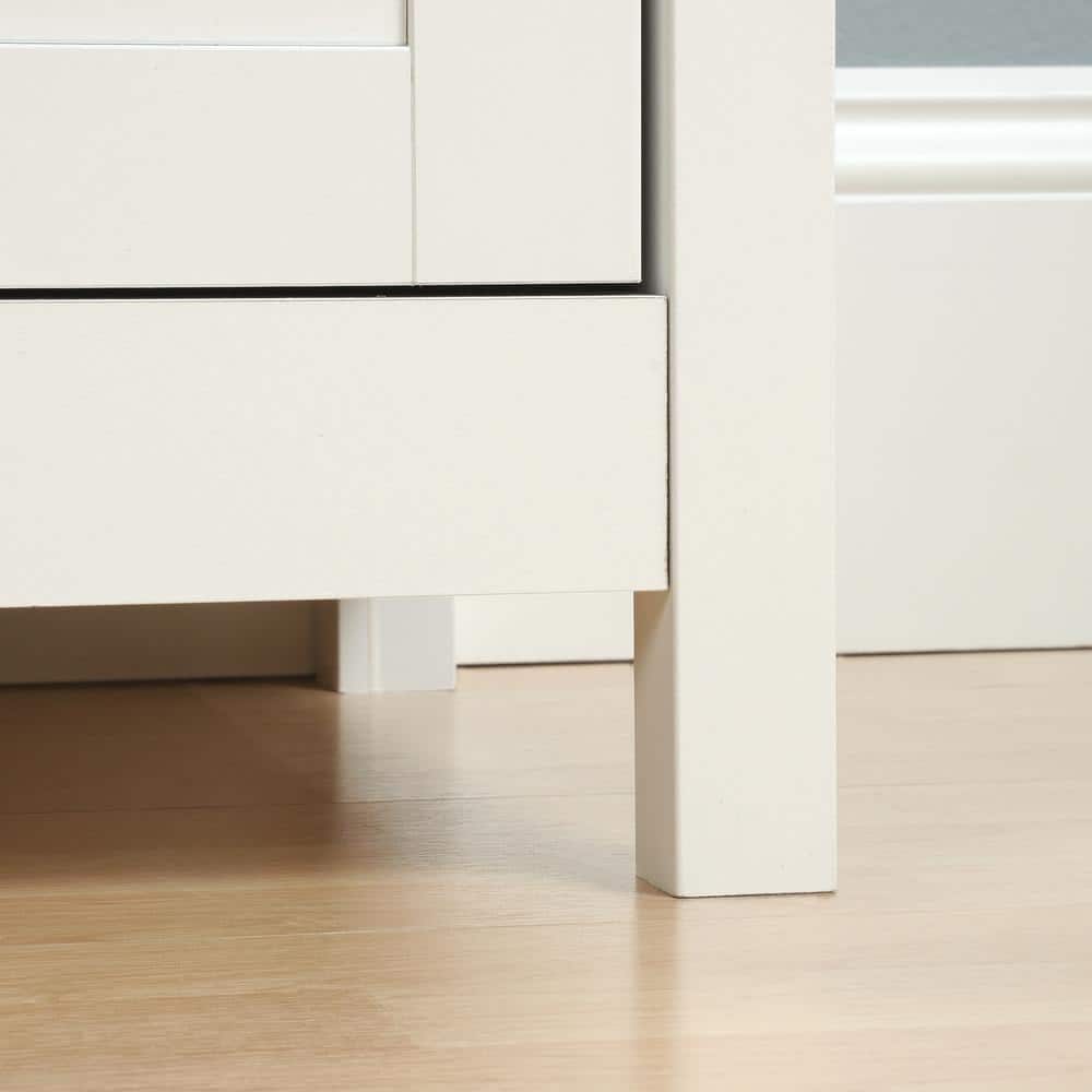 Cottage Road Soft White Freestanding Office Storage Cabinet with Adjustable Shelving