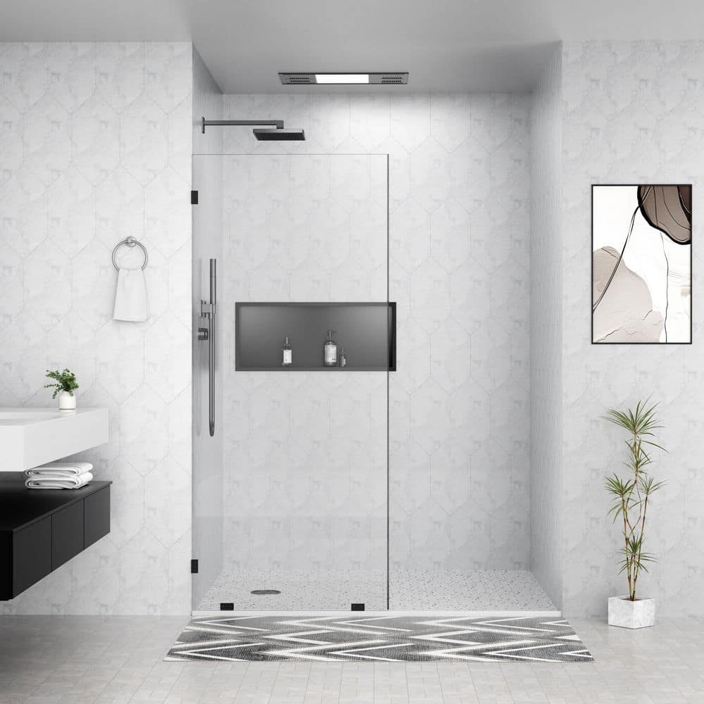 Peorsily 36 in. W x 78 in. H Frameless Fixed Single Panel Shower