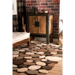 Wool Pebbles Natural 8 ft. x 10 ft. Area Rug