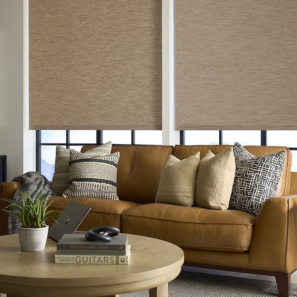 Custom Motorized Light Filtering Roller Shades