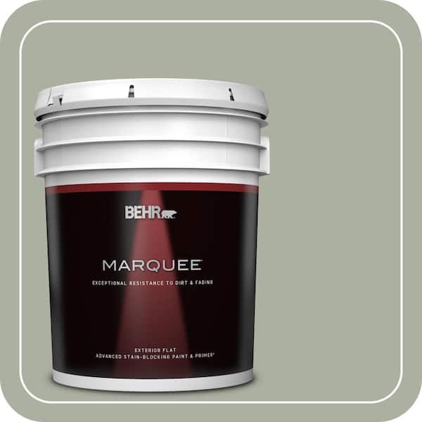 BEHR MARQUEE 5 gal. #ICC-67 Meditation Flat Exterior Paint & Primer