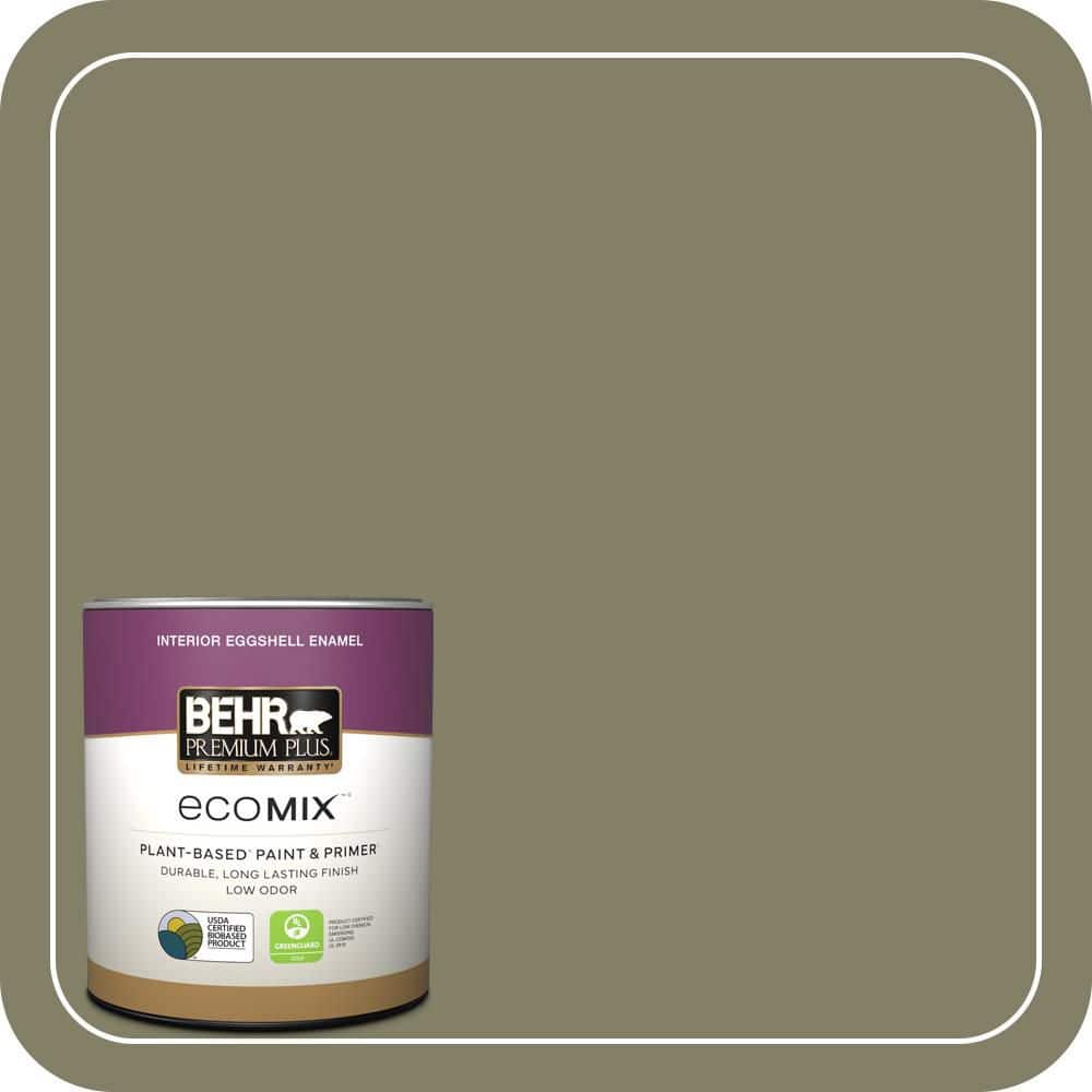 1 qt. #QE-37 Knotweed Eggshell Enamel EcoMix Plant-Based Interior Paint & Primer price history on PriceWatchPro