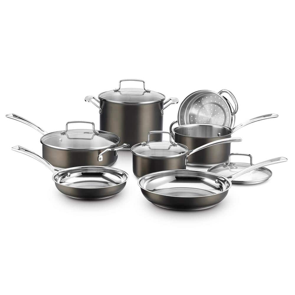 Cuisinart SmartNest 11-Piece Stainless Steel Cookware Set N91-11 - The Home  Depot