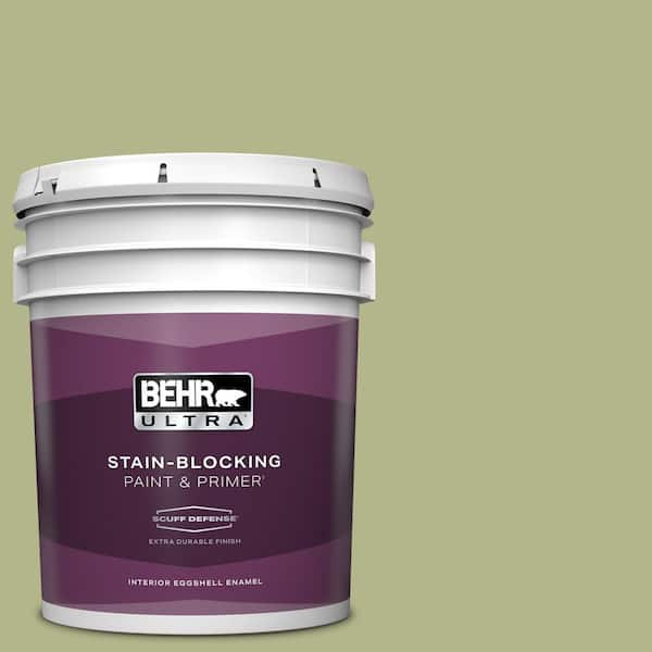 BEHR ULTRA 5 gal. #M350-4 Sweet Grass Extra Durable Eggshell Enamel Interior Paint & Primer