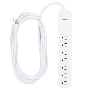 Pro Series 1,080-Joules 7-Outlet Surge Protector with 12 ft. Cord, White
