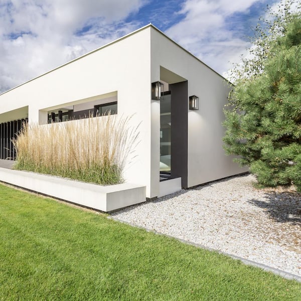 Walker Hill 7.24 in. W x 15 in. H 1-Light Oil Rubbed Bronze Outdoor Wall Lantern Sconce with Clear Glass Shade