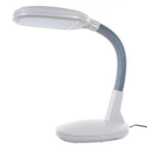 22 in. White Indoor Sunlight Desk Lamp with Dimmer Switch