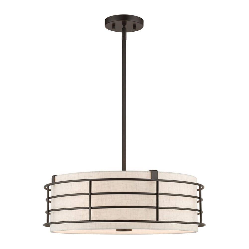 Wycombe 4 Light English Bronze Caged Pendant Chandelier for Dining Room with No Bulbs Included price history on PriceWatchPro
