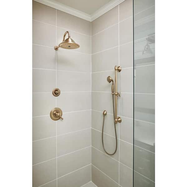 Traditional Gold 1/2 in. Wall Elbow in Champagne Bronze for Handshowers