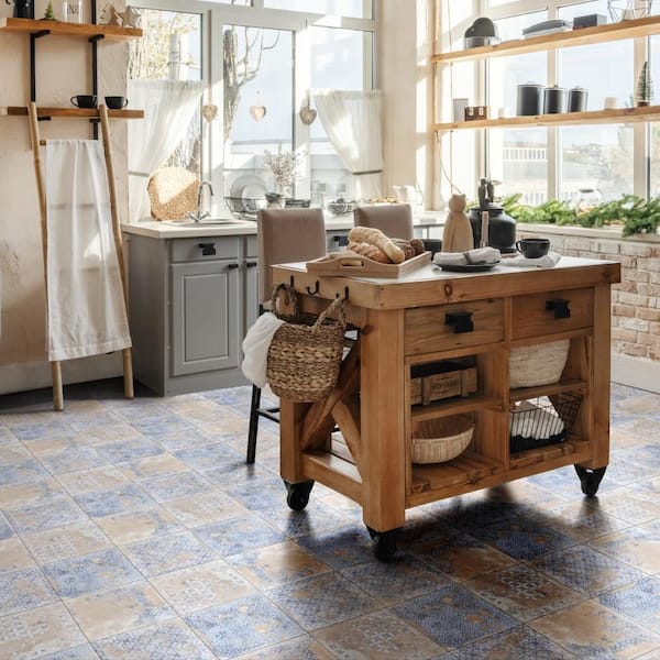 Antigua Deco Beige 13 in. x 13 in. Porcelain Floor and Wall Tile (10.8 sq. ft./Case)