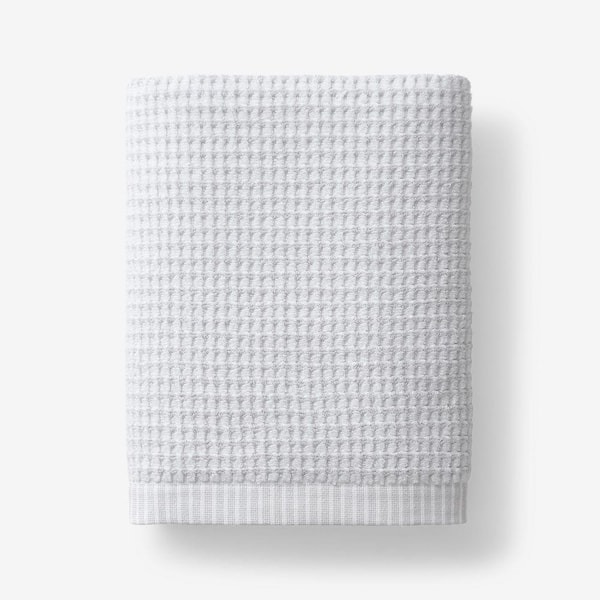 Company Cotton Textured Dot Silver Bath Towel