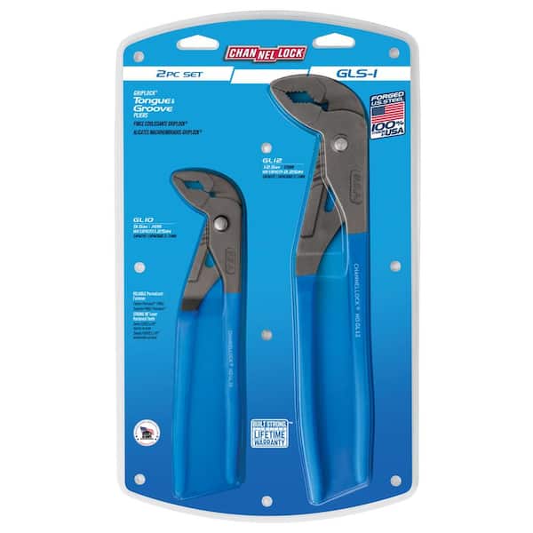 Channellock Griplock 12.5 in. and 9.5 in. Tongue and Groove Pliers