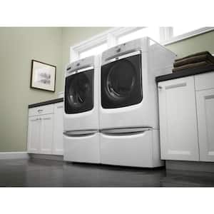 15.5 in. White Pedestal for Front Load Washer and Dryer with Storage