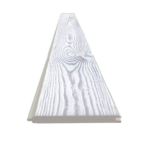CALHOME 3/4 in. x 6 in. x 7 ft. Wire Brushed Thermally Modified White Stained Knotty Pine Tongue & Groove Siding Board(1-Piece)