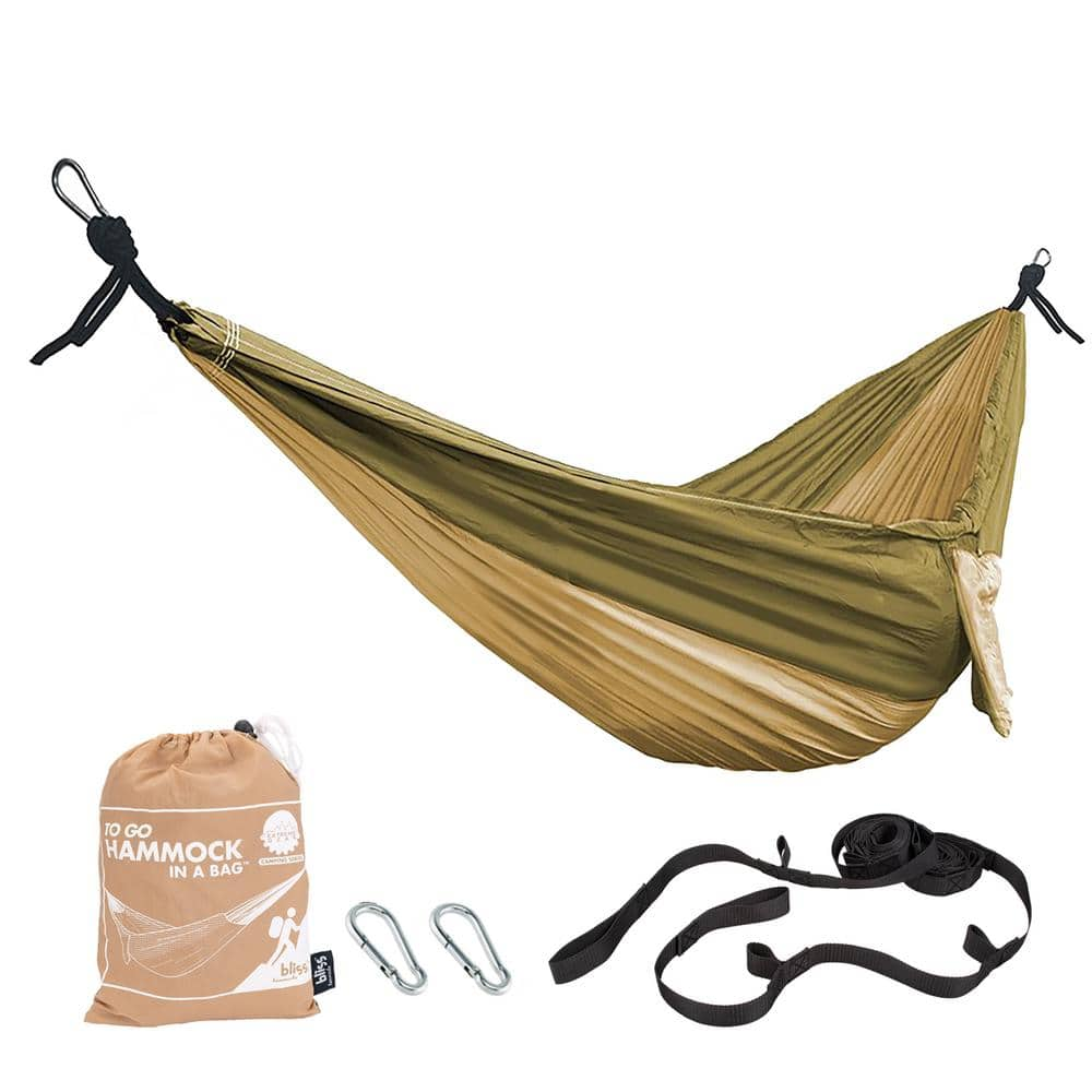 BLISS HAMMOCKS 9 ft. Hammock in a Bag Hammock Bed with Carabiners and