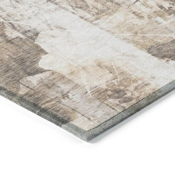 Chantille ACN560 Beige 9 ft. x 12 ft. Machine Washable Indoor/Outdoor Geometric Area Rug