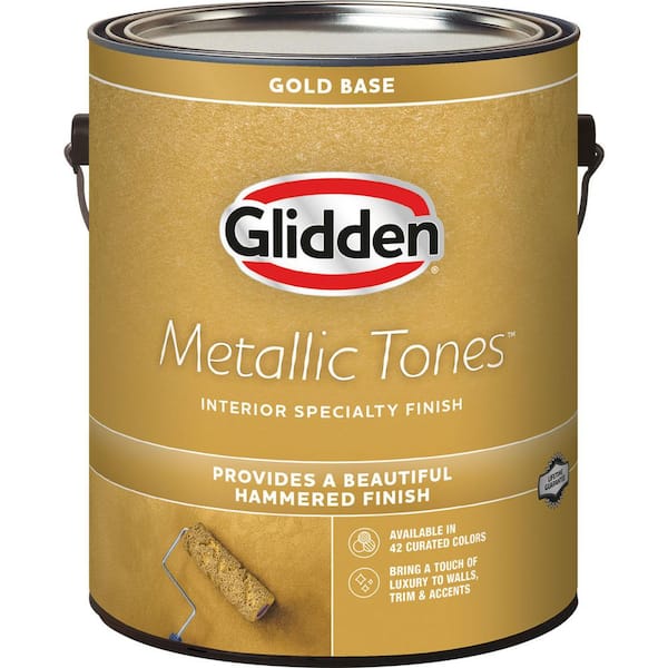 1 gal. MTL136 Bronzed Ochre Metallic Interior Specialty Finish Paint