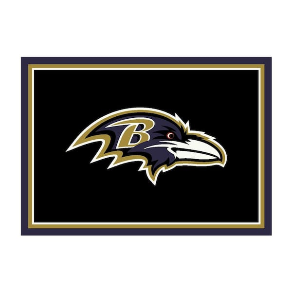 IMPERIAL NFL 4 ft. x 6 ft. Baltimore Ravens spirit rug IMP 521-5025 ...