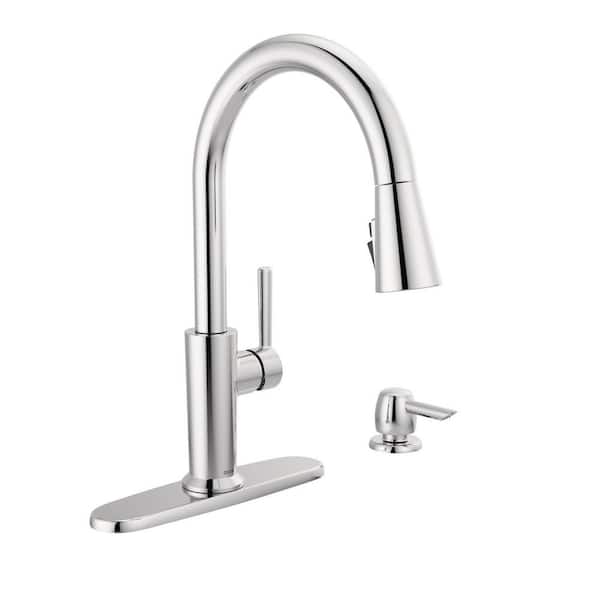 Delta Emery Single Handle Pull Down Sprayer Kitchen Faucet with ...