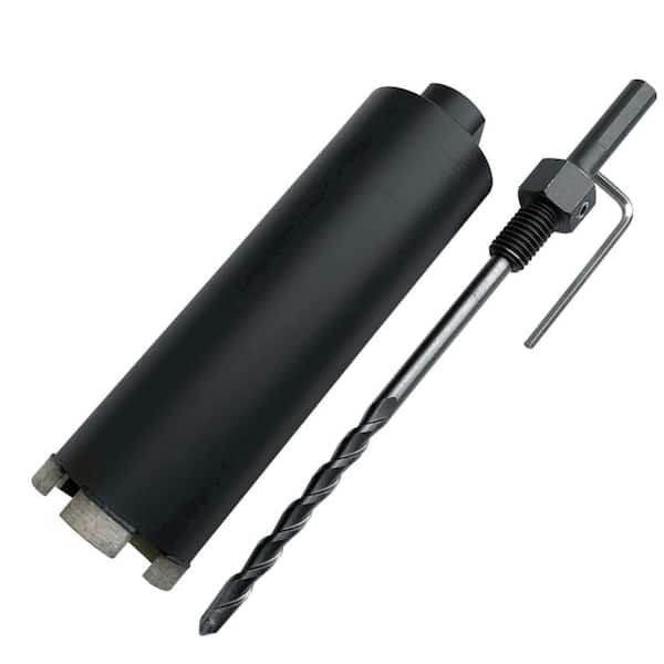 2-1/4 in. Dry/Wet Core Bit for Masonry, Concrete or Stone, 5/8 in.-11 Arbor with 1/2 in. Chuck Pilot Bit Adapter