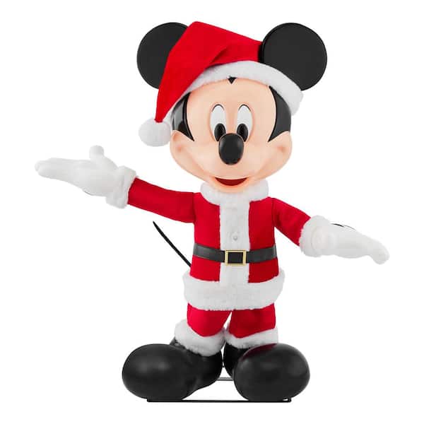 Disney 48 in. Indoor Standing Decor Animated Holiday Mickey