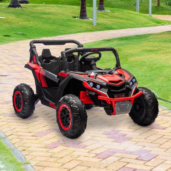 Siavonce 24V 2-Seater Kids Ride On UTV W/Parents Remote Control